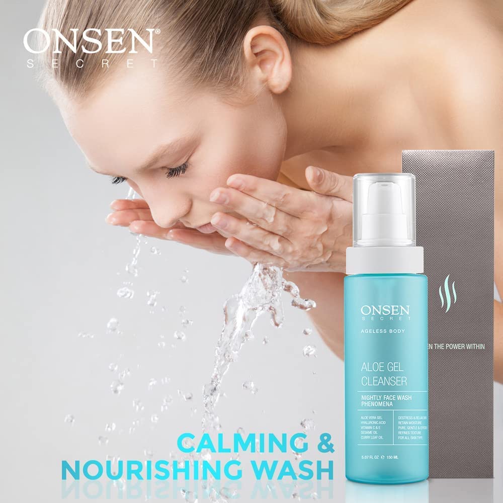 Amazon.com: Onsen Secret Japanese Aloe Vera Face Wash - Premium